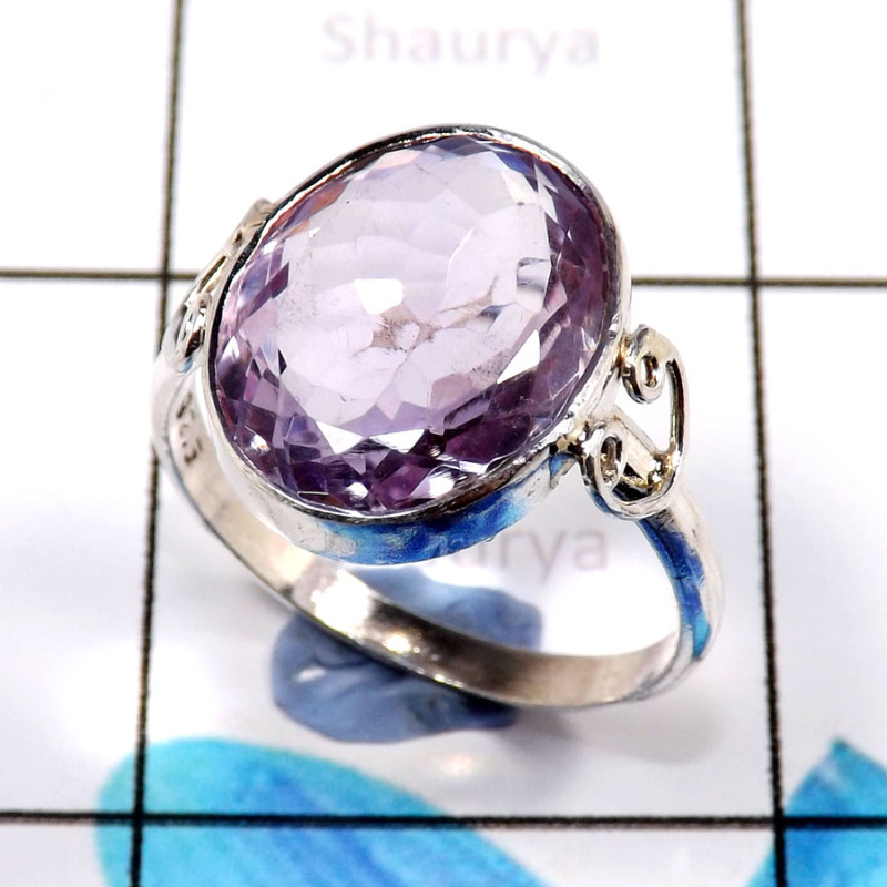 Amethyst Cut I - WHS992-Glamorous Trendy Look Amethyst Cut Rings 925 Sterling Sil Amethyst Cut I - WHS992-Glamorous Trendy Look Amethyst Cut Rings 925 Sterling Sil