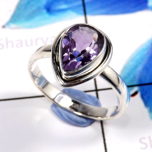 Amethyst Cut A - WHS991-Stunning Amethyst Cut Prety Designer Handmade Rings 925 S Amethyst Cut A - WHS991-Stunning Amethyst Cut Prety Designer Handmade Rings 925 S