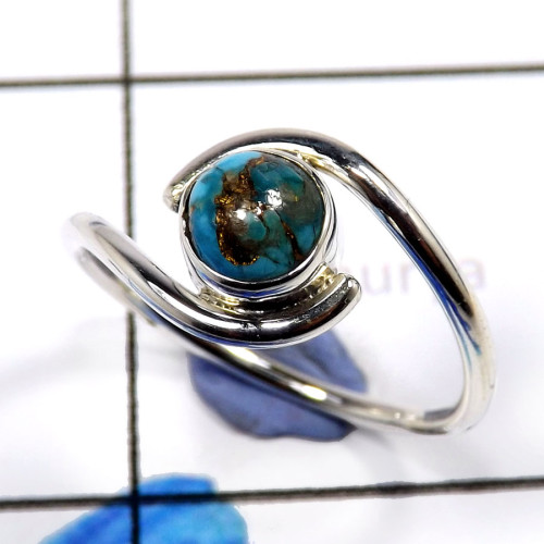 Blue Copper Turquoise E - RBS896-Glorious Factory Handmade Designer Jewelry 925 Sterling S Blue Copper Turquoise E - RBS896-Glorious Factory Handmade Designer Jewelry 925 Sterling S