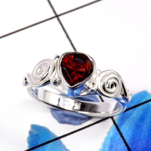 Garnet Cut B - RBS894-Delicate 925 Sterling Silver Designer Wholesale Rings Garnet Cut B - RBS894-Delicate 925 Sterling Silver Designer Wholesale Rings