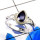 Iolite Cut E - RBS894-Delicate 925 Sterling Silver Designer Wholesale Rings
