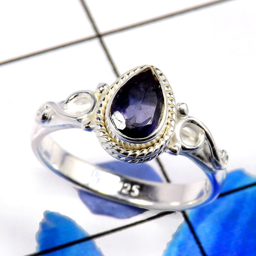 Iolite Cut E - RBS894-Delicate 925 Sterling Silver Designer Wholesale Rings Iolite Cut E - RBS894-Delicate 925 Sterling Silver Designer Wholesale Rings