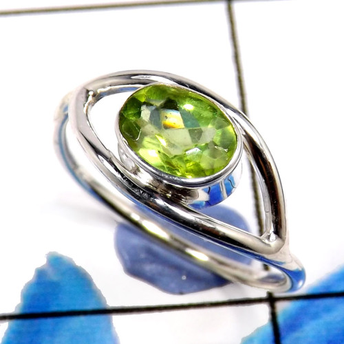 Peridot H - RBS894-Delicate 925 Sterling Silver Designer Wholesale Rings Peridot H - RBS894-Delicate 925 Sterling Silver Designer Wholesale Rings