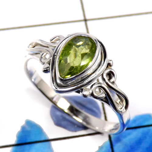 Peridot I - RBS894-Delicate 925 Sterling Silver Designer Wholesale Rings Peridot I - RBS894-Delicate 925 Sterling Silver Designer Wholesale Rings