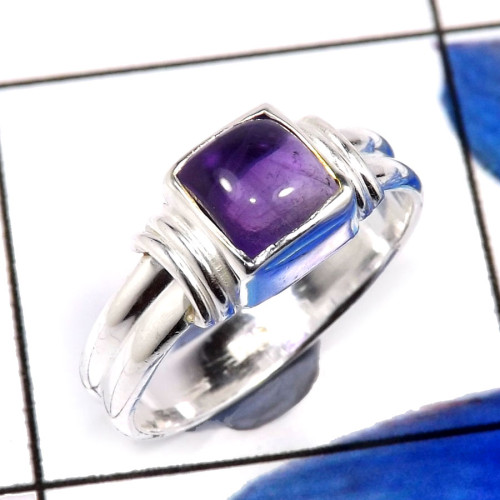 Amethyst Cab O - RBS893-Dazzling Amethyst Cab Handmade Baby Rings 925 Sterling Si Amethyst Cab O - RBS893-Dazzling Amethyst Cab Handmade Baby Rings 925 Sterling Si