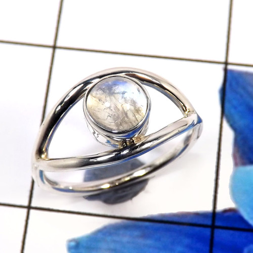 Rainbow Moonstone C - CMJ892-Marvellous Indian Company Handmade Womens Rings 925 Sterl Rainbow Moonstone C - CMJ892-Marvellous Indian Company Handmade Womens Rings 925 Sterl