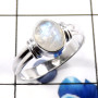 Rainbow Moonstone O - RBS890-Beautiful 925 Sterling Silver Handmade Wedding Rings Whol