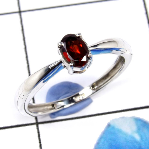 Garnet Cut E - RBS889-Christmas Special Garnet Handmade Designer Delicate Rings Garnet Cut E - RBS889-Christmas Special Garnet Handmade Designer Delicate Rings