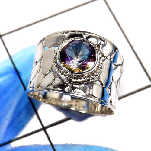 Mystic Quartz E - SCR844-Dazzling Christmas Special Designer Casting Rings 925 Ste