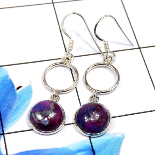 Purple Copper Turquoise A - CMJ884-Lovely Company Handmade Christmas Special Jewelry 925 Ste Purple Copper Turquoise A - CMJ884-Lovely Company Handmade Christmas Special Jewelry 925 Ste