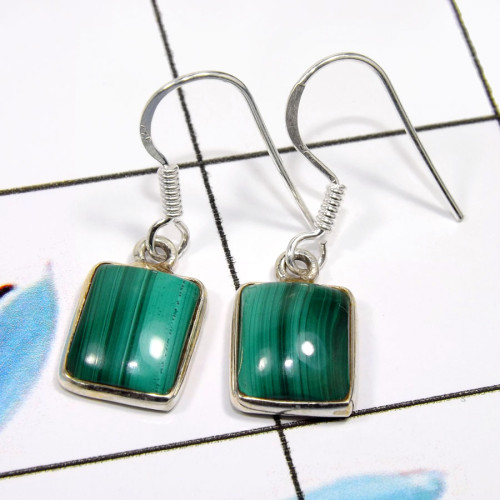 Malachite C - CMJ884-Lovely Company Handmade Christmas Special Jewelry 925 Ste Malachite C - CMJ884-Lovely Company Handmade Christmas Special Jewelry 925 Ste