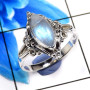 Rainbow Moonstone C - RBS883-925 Sterling Silver Indian Company Made Rainbow Moonstone