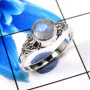 Rainbow Moonstone O - RBS883-925 Sterling Silver Indian Company Made Rainbow Moonstone