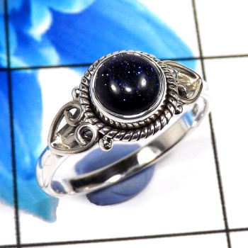 Blue Sand Stone A - RBS882-Trendy Blue Sand Stone Christmas Special Jewelry 925 Ster Blue Sand Stone A - RBS882-Trendy Blue Sand Stone Christmas Special Jewelry 925 Ster