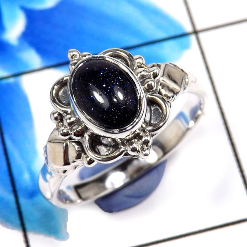 Blue Sand Stone B - RBS882-Trendy Blue Sand Stone Christmas Special Jewelry 925 Ster Blue Sand Stone B - RBS882-Trendy Blue Sand Stone Christmas Special Jewelry 925 Ster