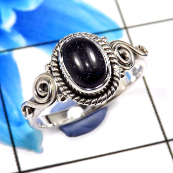 Blue Sand Stone C - RBS882-Trendy Blue Sand Stone Christmas Special Jewelry 925 Ster Blue Sand Stone C - RBS882-Trendy Blue Sand Stone Christmas Special Jewelry 925 Ster