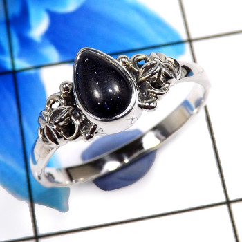 Blue Sand Stone D - RBS882-Trendy Blue Sand Stone Christmas Special Jewelry 925 Ster Blue Sand Stone D - RBS882-Trendy Blue Sand Stone Christmas Special Jewelry 925 Ster