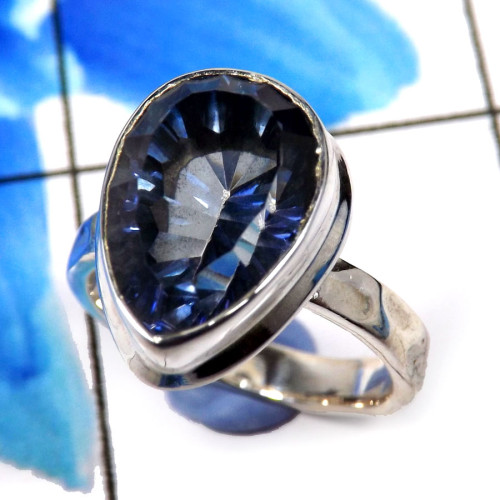 Blue Mystic B - RBS879-Fabulous Wholesale Handmade Elegant Designer Baby Rings 9 Blue Mystic B - RBS879-Fabulous Wholesale Handmade Elegant Designer Baby Rings 9