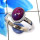 Purple Turquoise H - RBS879-Fabulous Wholesale Handmade Elegant Designer Baby Rings 9