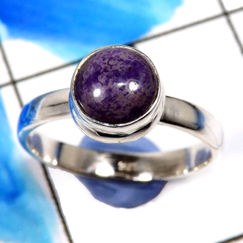 Charoite I - RBS879-Fabulous Wholesale Handmade Elegant Designer Baby Rings 9