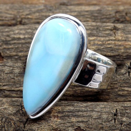 Larimar Cab E - RSS880-Stunning Designer Handmade Exclusive Rings 925 Sterling S Larimar Cab E - RSS880-Stunning Designer Handmade Exclusive Rings 925 Sterling S