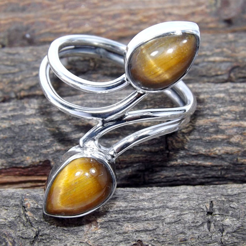 Tiger Eye G - RSS876-Charming New Design Wholesale Elegant Rings 925 Sterling