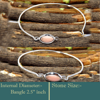 Pink Opal D - SNB999-Openable Beautiful New Preety Designs Handmade Bangles 92 Pink Opal D - SNB999-Openable Beautiful New Preety Designs Handmade Bangles 92