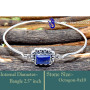 Lapis Lazuli E - SNB997-Openable Fabulous Wholesale Handmade Designer Bangles 925