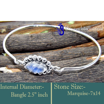 Rainbow Moonstone E - SNB996-Openable Lovely Factory Wholesale Bangles 925 Sterling Si Rainbow Moonstone E - SNB996-Openable Lovely Factory Wholesale Bangles 925 Sterling Si