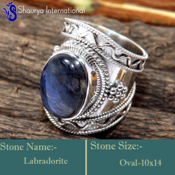 Labradorite Cab D - RSS860-Amazing Handmade Wholesale Designer Rings 925 Sterling Si Labradorite Cab D - RSS860-Amazing Handmade Wholesale Designer Rings 925 Sterling Si