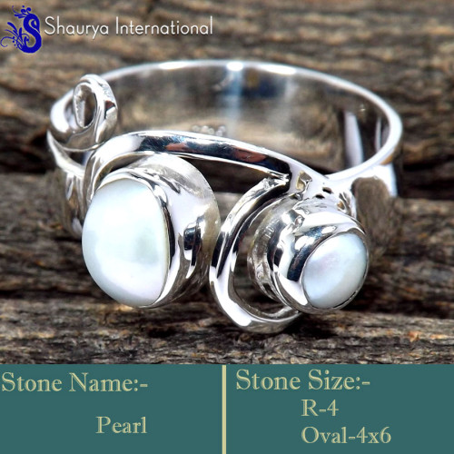 Pearl Cab D - RSS858-925 Sterling Silver Company Wholesale Designer Rings Whol Pearl Cab D - RSS858-925 Sterling Silver Company Wholesale Designer Rings Whol