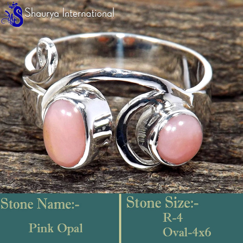 Pink Opal E - RSS858-925 Sterling Silver Company Wholesale Designer Rings Whol