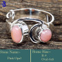 Pink Opal E - RSS858-925 Sterling Silver Company Wholesale Designer Rings Whol