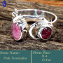 Pink Tourmaline Cab O - RSS858-925 Sterling Silver Company Wholesale Designer Rings Whol