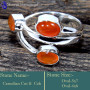 Carnelian Cab & Cut F - RSS854-925 Sterling Silver Gorgeous Handmade Wholesale Rings Com