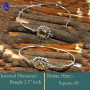 Citrine Cut O - SNB994-Marvellous Latest Style Handmade Designer Bangle 925 Ster