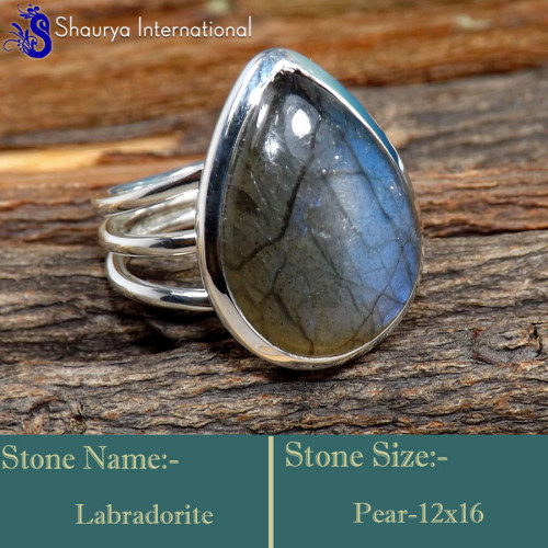 Labradorite Cab C - RSS849-Glamorous Party Look Handmade Colourful Rings 925 Sterlin Labradorite Cab C - RSS849-Glamorous Party Look Handmade Colourful Rings 925 Sterlin