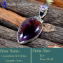 Cacoxenite  & Amethyst D - SSP858-Valentine's Offer Gorgeous Two Stone Wholesale Pendants 9