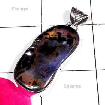 Bolder Opal F - SD962-Bolder Opal Natural Gemstone Designer Pendant Bolder Opal F - SD962-Bolder Opal Natural Gemstone Designer Pendant