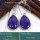 Charoite A - BZE746-Valentine's Offer Charoite Gemstone New Design Bezel Earr