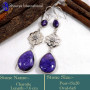 Charoite B - BZE746-Valentine's Offer Charoite Gemstone New Design Bezel Earr