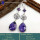 Charoite G - BZE746-Valentine's Offer Charoite Gemstone New Design Bezel Earr