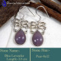 Blue Lavender O - BZE745-Vlaentine's Special Gorgeous Blue Lavender Gemstone Bezel