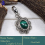 Malachite L - SD638-Amazing Latest Fashionable Designer Pendants 925 Sterling