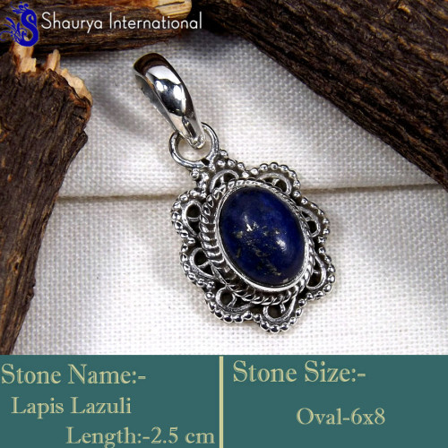 Lapis Lazuli N - SD638-Amazing Latest Fashionable Designer Pendants 925 Sterling