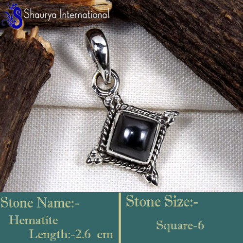 Hematite J - SD637-Glamorous Part Wear Handmade Designer Lightweight Pendants