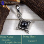 Hematite J - SD637-Glamorous Part Wear Handmade Designer Lightweight Pendants