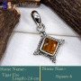 Tiger Eye K - SD637-Glamorous Part Wear Handmade Designer Lightweight Pendants
