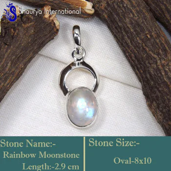 Rainbow Moonstone A - SD636-Stunning Wholesale Handmade Designer Pendants 925 Sterling Rainbow Moonstone A - SD636-Stunning Wholesale Handmade Designer Pendants 925 Sterling