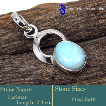 Larimar Cab E - SD636-Stunning Wholesale Handmade Designer Pendants 925 Sterling Larimar Cab E - SD636-Stunning Wholesale Handmade Designer Pendants 925 Sterling